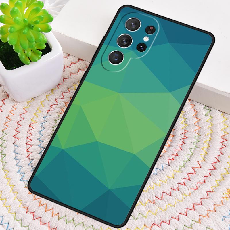 Geometric Stripy Triangle Silicone Phone Case For Samsung Galaxy note 10 pro S26 S25 S24 S23 S22 S21 Plus S25Ultra Capa Cover