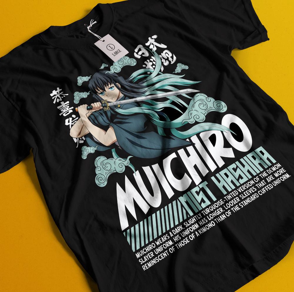 

Футболка Клинок, рассекающий демонов Муичиро Токито Футболка Зеницу Футболка Мудзан Тандзиро Дома Футболка S