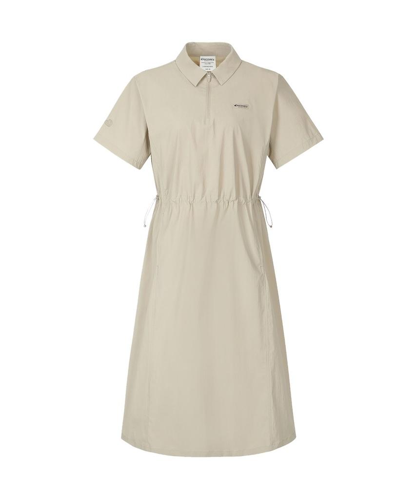 DISCOVERY EXPEDITION Women'S Freshvent Collared Woven Dress (Beige2)