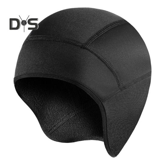 Zimowa Czapka Pod Kask Rowerowy z Otworami na Okulary Ochrona Uszu Elastyczna Antypoślizgowa Utrzymująca Ciepło Wiatroodporna Czapka Czaszka do Jazdy na Rowerze Biegania Narciarstwa