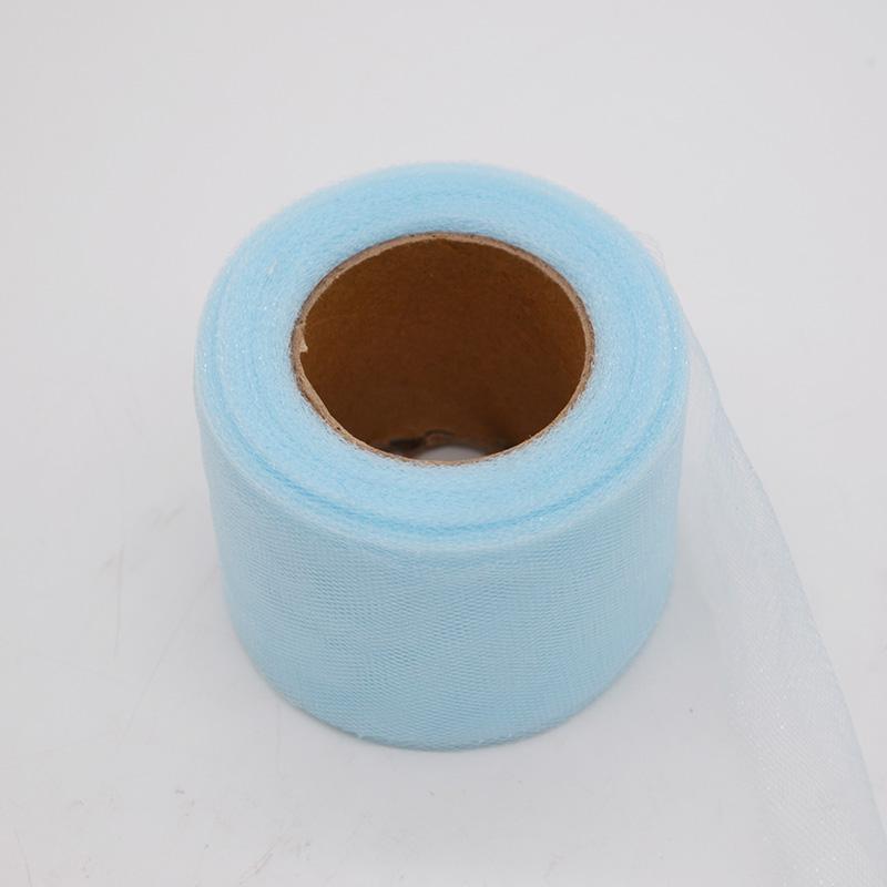 22m/lot 2" 5cm Shiny Tulle Roll Spool Fabric Tutu Skirt Chair Sash Bow Table Runner  Wedding Baby Shower Party Decorations