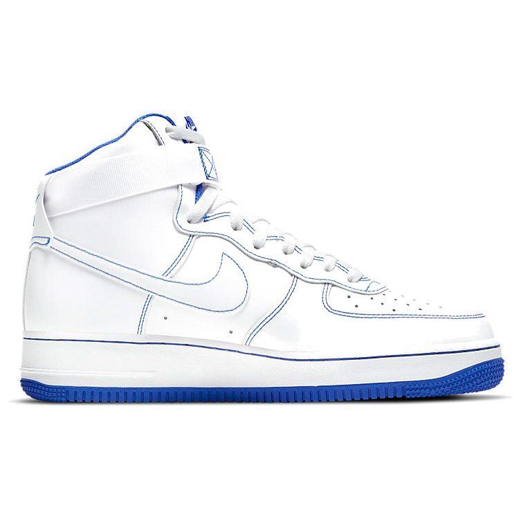 Nike Air Force 1 High Royal Blue Men Sneakers White CV1753-101