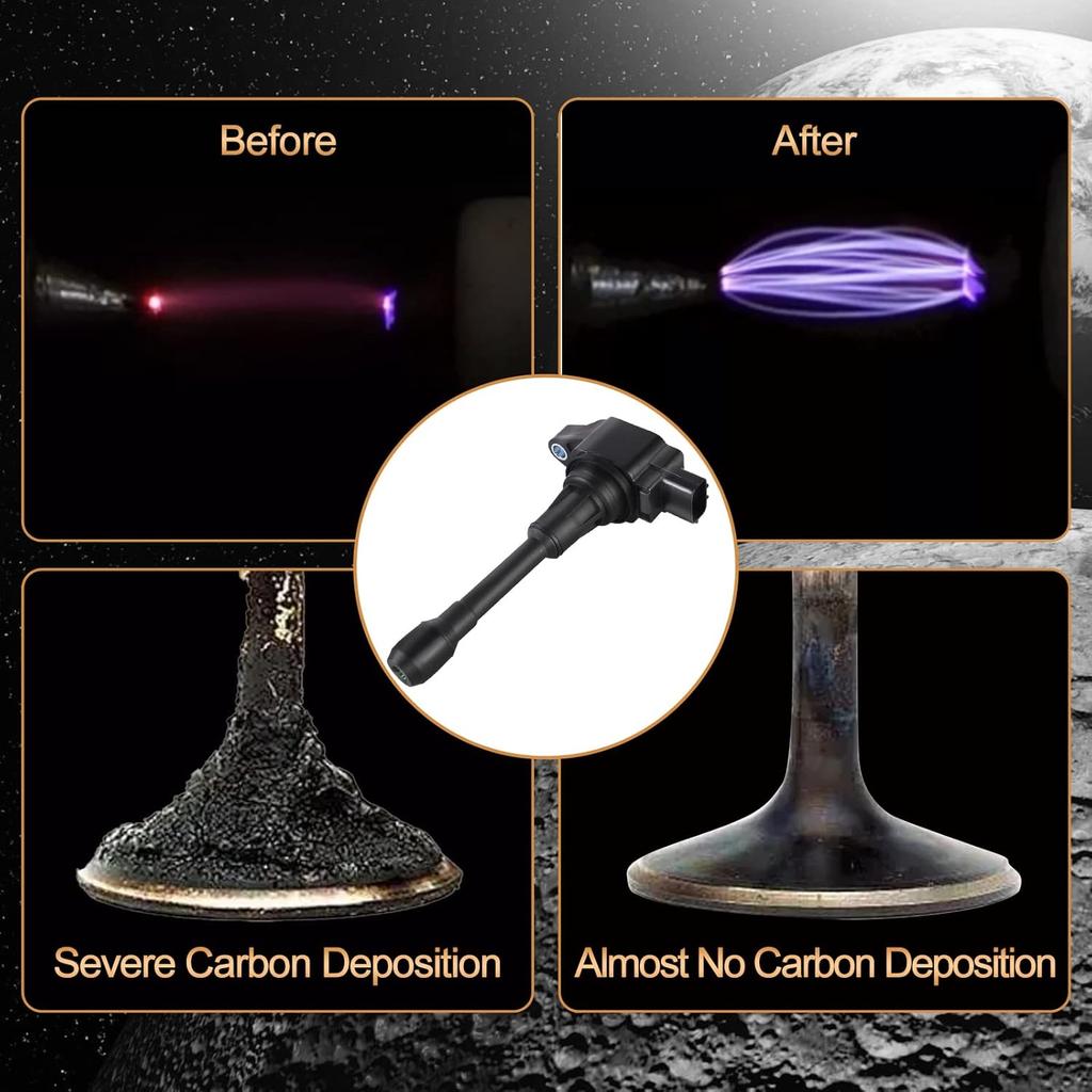 Ignition Coil Pack Compatible with Infiniti Nissan FX50 M56 Altima Cube Rogue Sentra Tiida Versa X-Trail L4 1.6L 1.8L 2.0L 2.5L Replaces# UF549 C1696