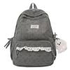 Schoolbag New Backpack Female Korean Version Ins Literary Small Fresh Backpack Female Junior High School Students Large Capacity Casual Backpack