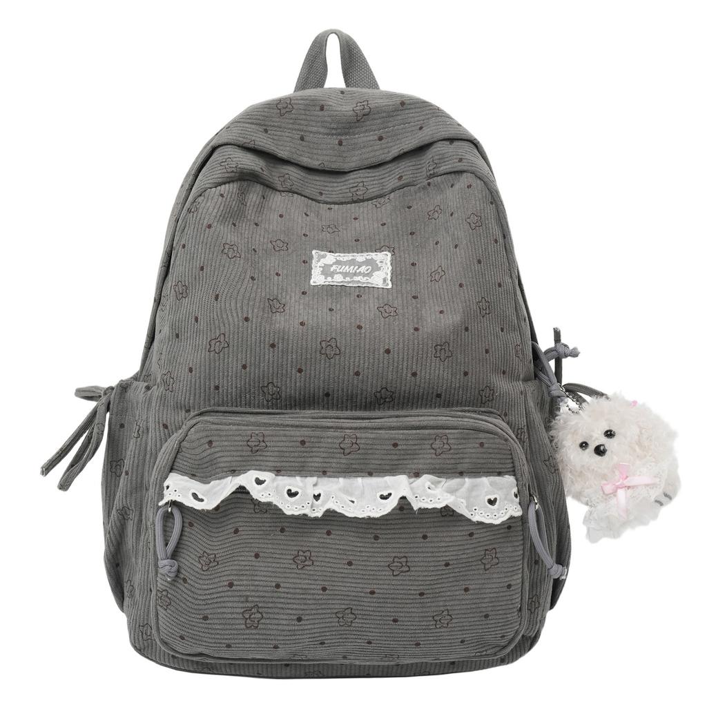 Schoolbag New Backpack Female Korean Version Ins Literary Small Fresh Backpack Female Junior High School Students Large Capacity Casual Backpack