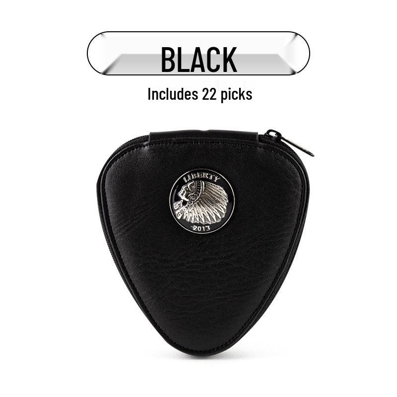 

Guitar Pick Pouch with 22 Celluloid Fingerstyle Picks for Folk Acoustic Guitar