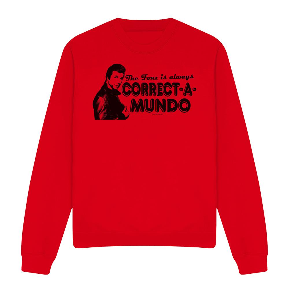 Happy Days Unisex Adult Correct A Mundo Sweatshirt
