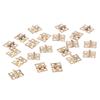 50pcs Mini Metal Hinge Furniture Hinges Doors Cabinet Brass Hinges Jewelry Wooden Boxes Luggage Hinges Home Hardware