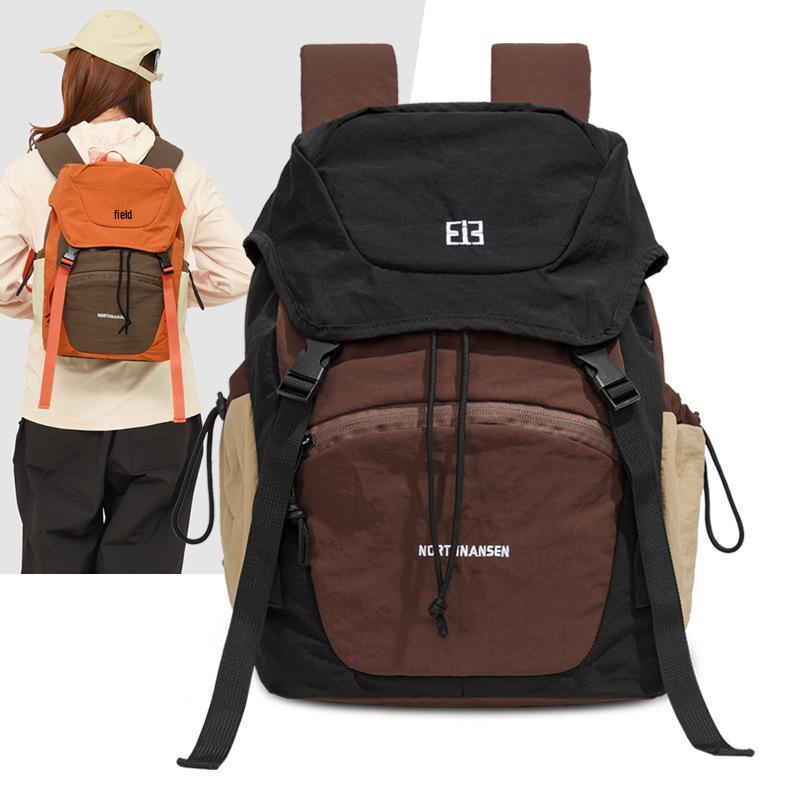 Trendy Color Block Casual Sports Backpack: Versatile, Lightweight, and Spacious Drawstring Travel Bag