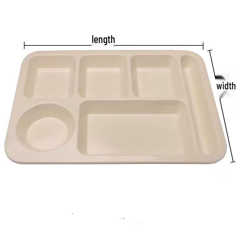 Liangdao Melamine 6-Compartment Canteen Tray