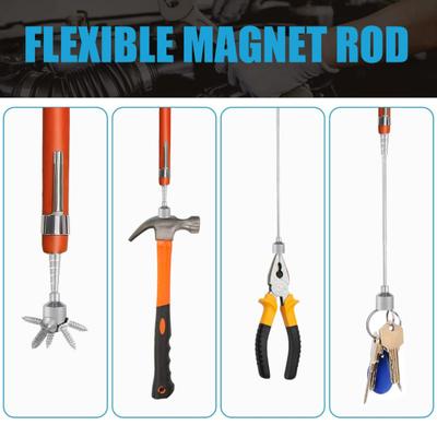 Telescoping Magnetic Pickup Tool 28" Long Extendable Picker Upper Tool with 8LB Magnet for Hard-to-Reach Narrow Space Mechanic Automotive