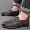 Leather shoes spring and autumn new driving casual shoes soft surface soft sole daily wear business men's shoes