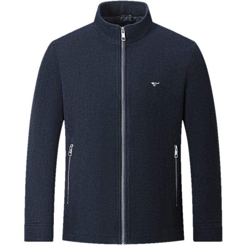 

Septwolves Men s Stand-Collar Wool Blend Jacket L