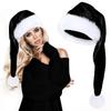 Cross-border Christmas Long and Short Plush Hat Gift Decoration.
