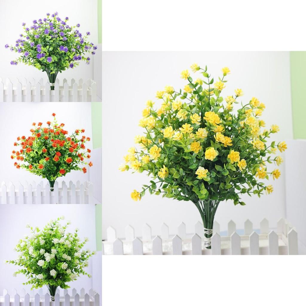 Eucalyptus Robusta Rose Artificial Flower With Plastic Lotus For Wedding Decor And Garden Arrangements