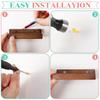 6Pcs/set Wooden Record Wall Mount Shelf Vinyl Record Album Floating Display Holder For Books Albums Newspapers