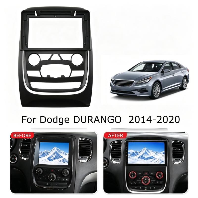 For Dodge DURANGO 2014-2020 9Inch Car Fascia Frame Decorative Panel Mounting Auto Interior Accessories