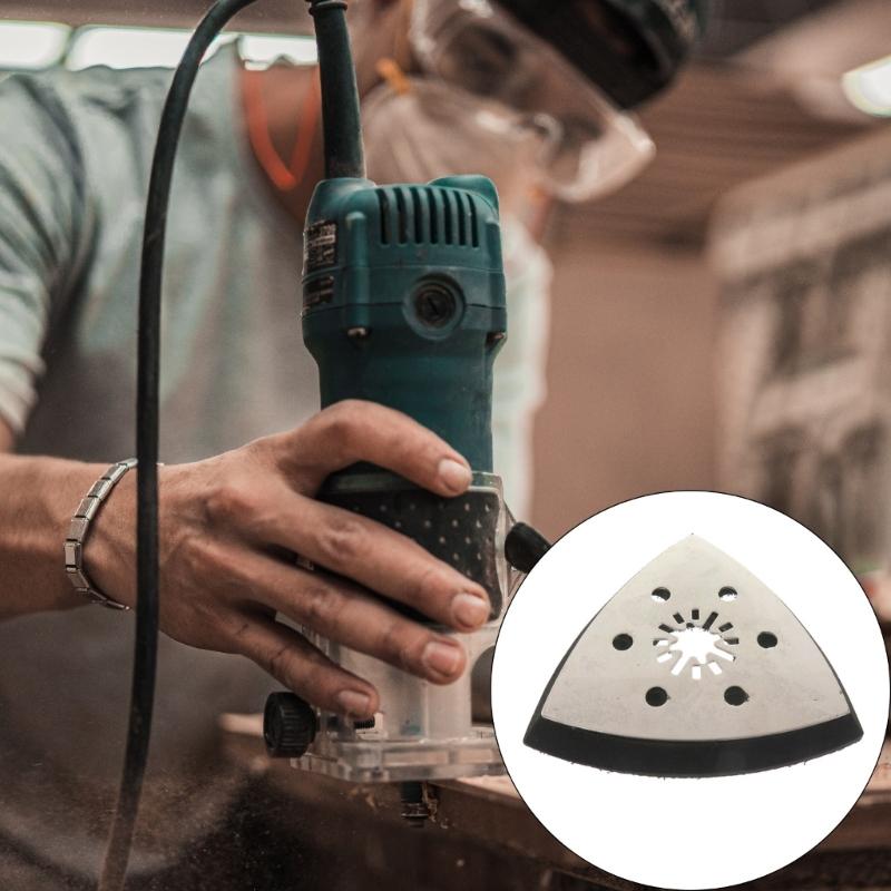 Triangular Sanding Disc Adapter 93mm Multiple Material Compatible Sanding Tool Suitable For Wood Metal Plastic Polishing