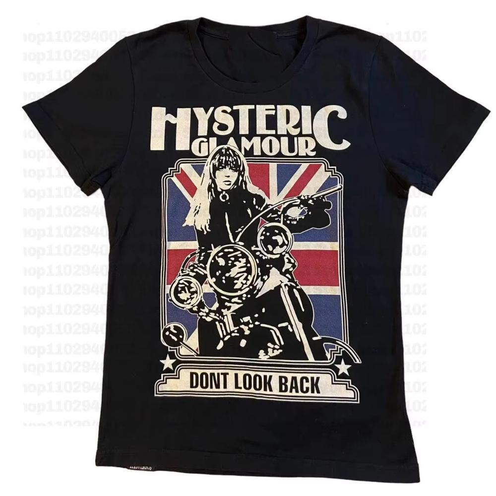 2025 Summer New Vintage Short-sleeved T-shirt Y2k Clothing Harajuku Goth Top Alphabet Graphic Street Tshirt Garbage Baby T-shirt