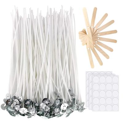 1 Set Ahşap Mumluk, Mum Fitili, Mum Fitili Etiketi Kendin Yap Mum Yapım Malzemesi