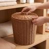 Storage Bin with Lid Decorative Household Organizer Multipurpose for Closet