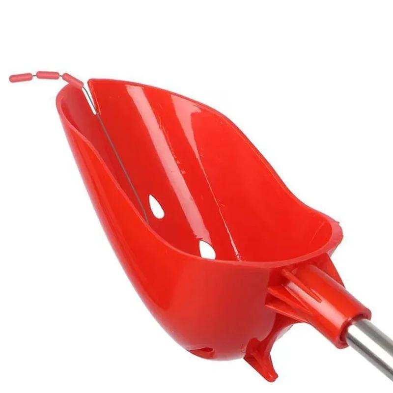 Bait Throwing Spoons Retractable Fish Bait Casting Scoop Lightweight Long Handle Non Slip Fishing Tackle Accessory