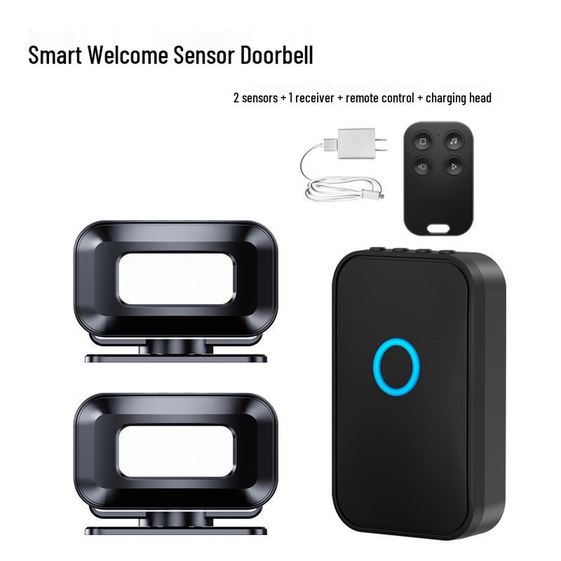 Rechargeable Infrared Doorbell with Voice Welcome Sensor