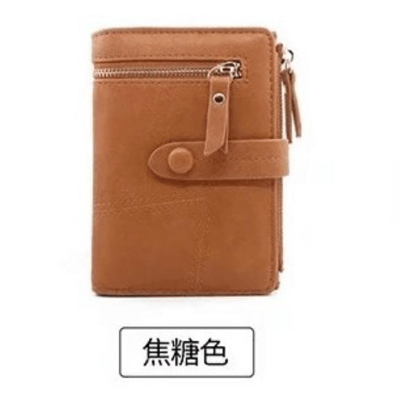 Wallet Small Fresh Zipper Buckle Folding Student Female Coin Purse