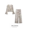 Jnleaog Spring New Arrival Women's Clothing Fashion Wind Animal Pattern Print Shirt Translucent Pants 3660828