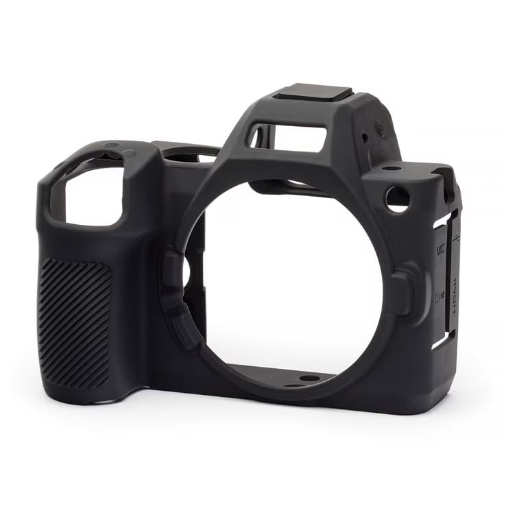 

[EasyCover] Silicone Camera Cover for Nikon Z5 II, Dustproof & Splashproof, Black, Includes Screen Protector and Cleaning Cloth