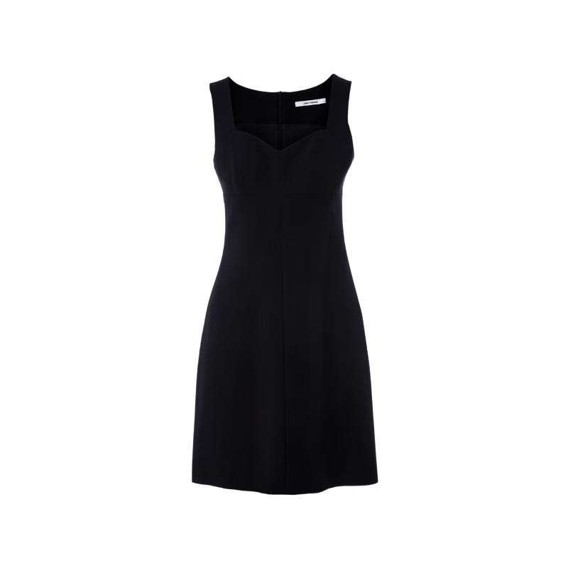 LANGZI Acetate Blend A-line Sleeveless Dress L