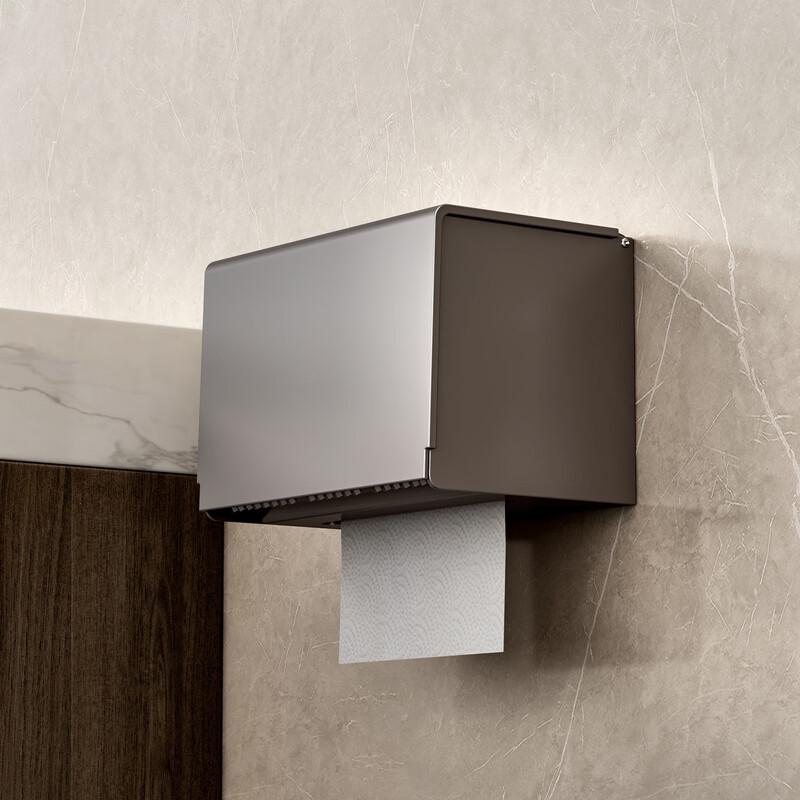 Miflame Bathroom Tissue Box with Roll Holder