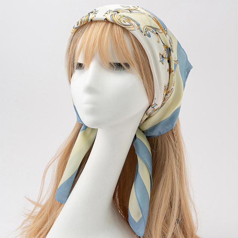 2026 Silk Scarf 70x70cm Luxury Brand Designer Hair Leopard print Handkerchief Hijab Shawl Women bandanna foulard muffler wrap