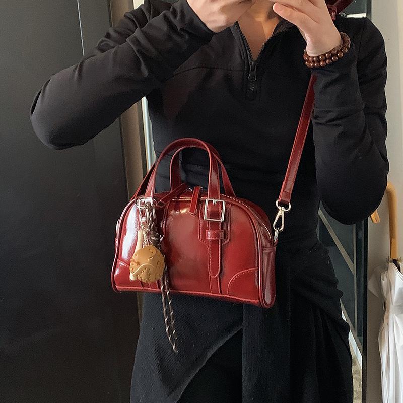 Trendy texture popular bag hand bag versatile women's bag retro underarm shoulder bag women's bag