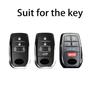 Retro Leather Zinc Alloy For Toyota Sienna 2 3 4 5 6 Button  Smart Remote Car Key Case Cover Fob Keychain Ring Accessories