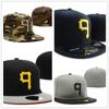 Pittsburgh Pirates geschlossene Kappe mit Sonnenschutz, passende Kappe für Paare, bestickte Kappe, Baseballkappe mit voller Abdeckung, verschiedene Größen