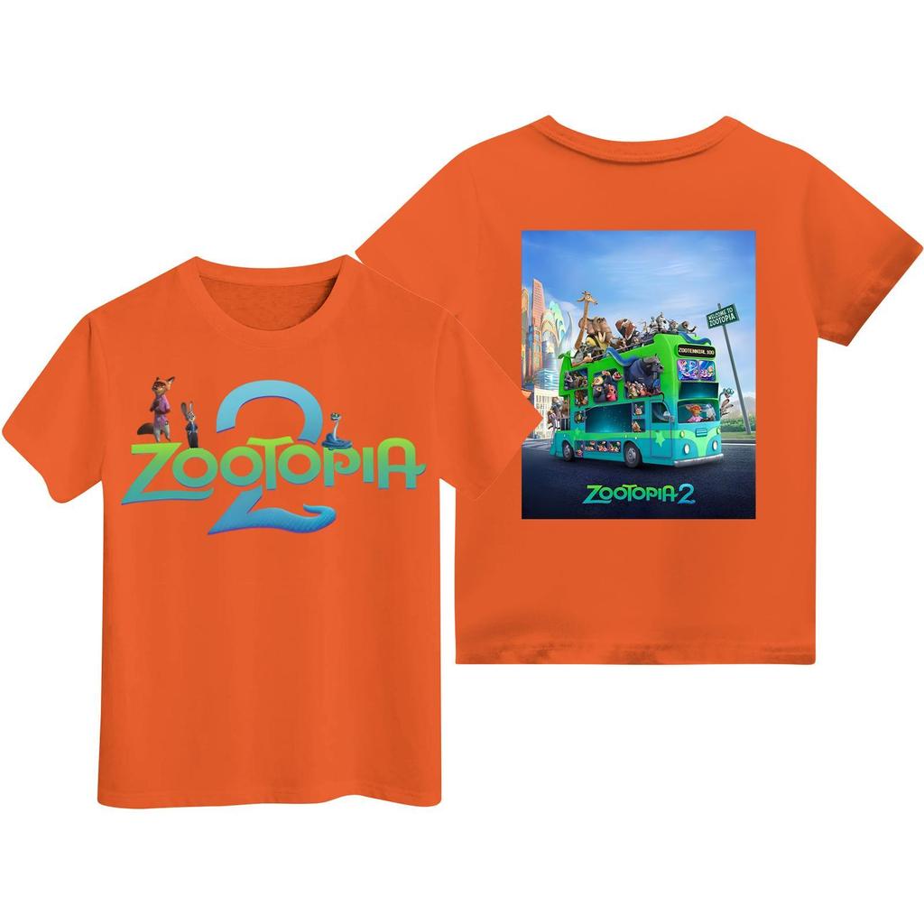 Children's Casual Fashion Cartoon Print Short-sleeved T-shirt Top