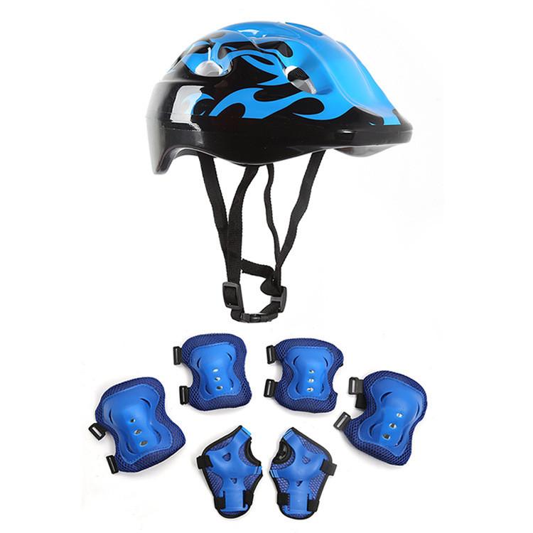 Childrens Safety Helmet Set For Roller Skating With Foam Padding And Knee Protectors For Kids Sports Activities