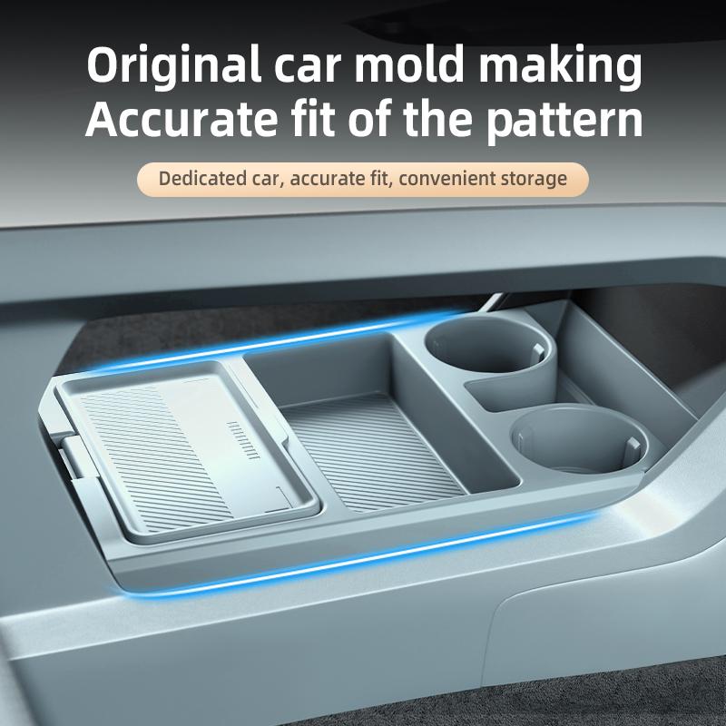 Suitable for Zeekr 001 Center Control Under Storage Box Armrest Box Storage Box Storage Box Car Supplies Modified Accessories