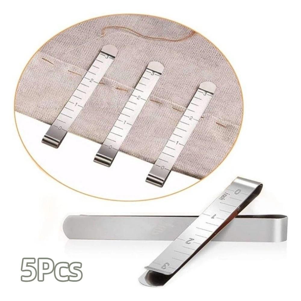5Pcs 4Inch Sewing Clips Practical Metal Crimping Clip Fabric Clips Hemming Clips  Fabric Pinning