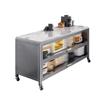 Multifunctional Kitchen Storage Rack with Slate Shelves