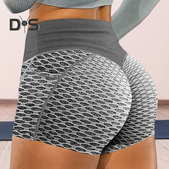 Weiche Fitness-Shorts, elastische, weiche Waben-Damen-Sommershorts