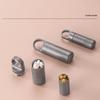 Portable Waterproofs Pills Box Keychains Titaniums Small Medicine Bottles Pocket Pills Case for Travel & Daily Use