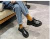 Black Big Head and Small Leather Shoes Women's Autumn 2025 New Japanese Jk Loafers British Style Muffin Platform Shoes