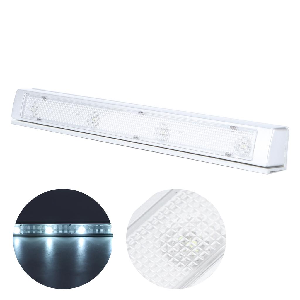 Vibration Sensor Light 4 LED Drawer Closet Cabinet Lamp for Reading Study Working Cupboard