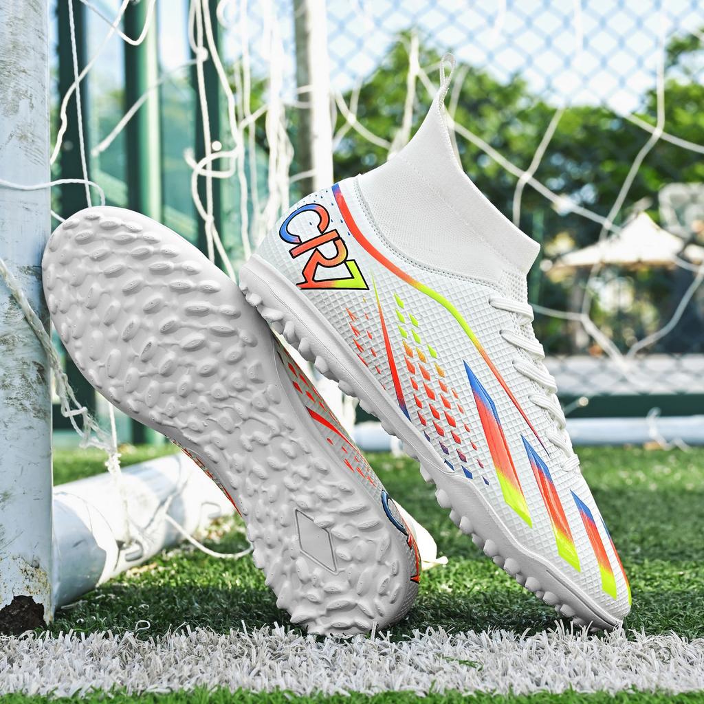 Adult Children Outdoor Lawn Sports Training Competition Long Nails Broken Nails Non-Slip Wear-Resistant Training Football Shoes