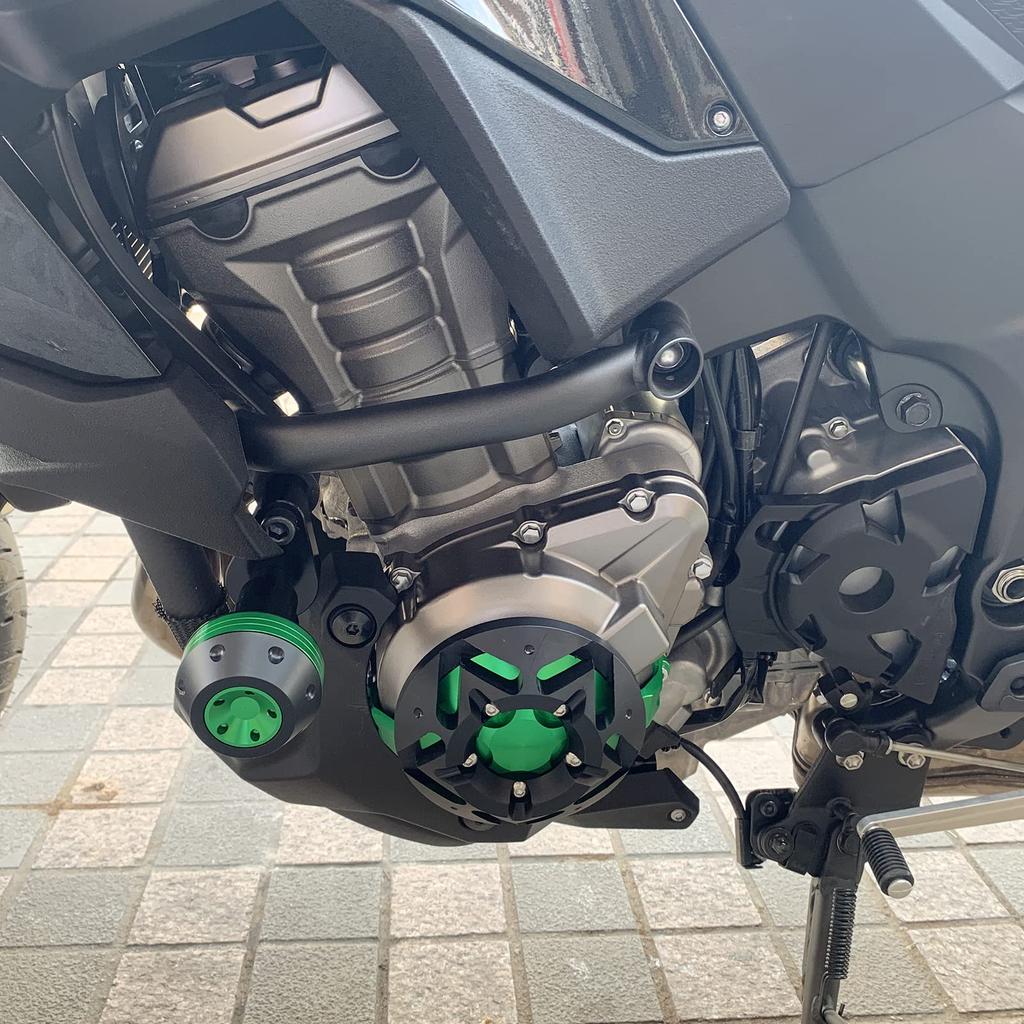 LEDISHUN Engine Engine Engine Guard for Kawasaki Ninja 1000 and Z900 Cover, Slider, Z1000, Z1000SX, (2010-2024), (ZR900B) (2017-2024) (Green)