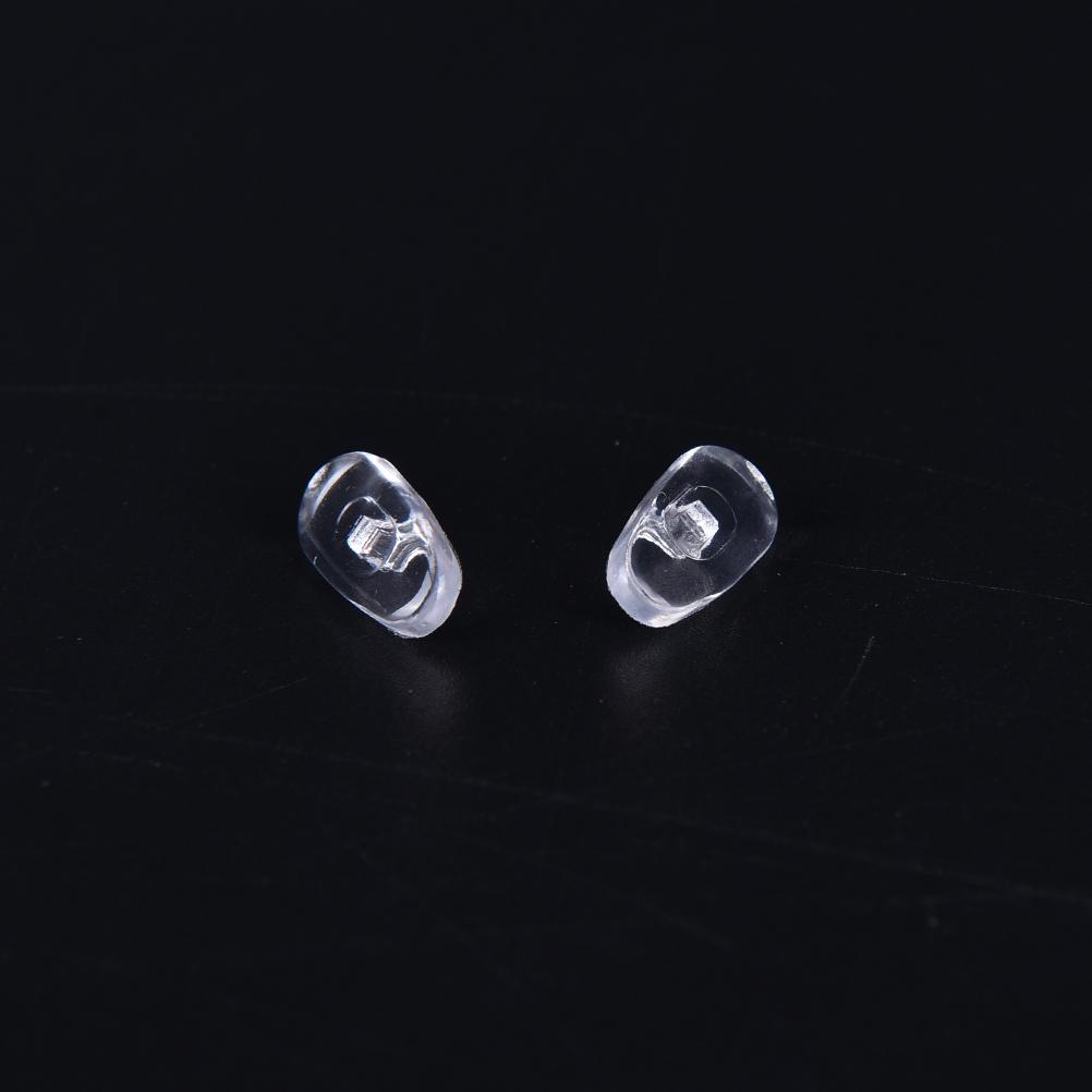 50Pairs/set Brand New Oval Silicone Nose Pads On Glasses Embedding Cassette Anti-Slip Accessories For Frameless Eyeglasses