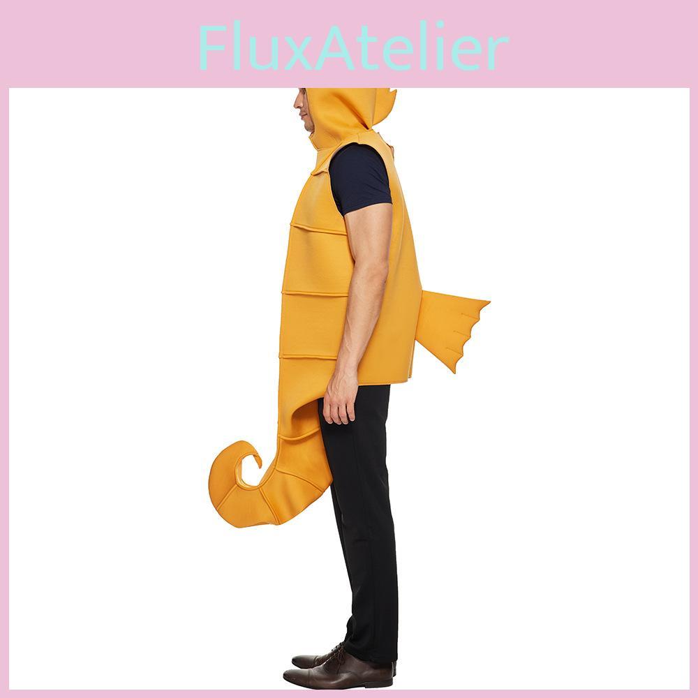 Sea Horse Adult Fancy Costume With Polyester Blend For Halloween Stage Performances And Parties