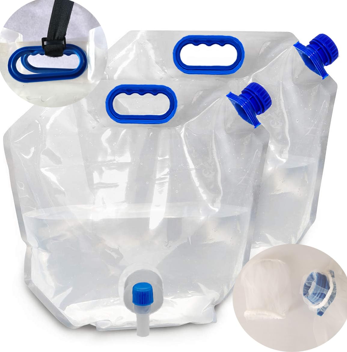 

SOVSA 15L2 Set Большая емкость Складной аварийный резервуар для воды Сумка для хранения воды Портативный Путешествия Скалолазание Эвакуация Спорт Отдых на природе